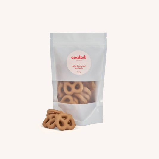 Salted Caramel Pretzels - Coated