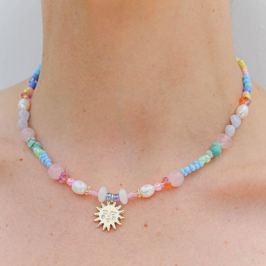 Rainbow Sun Necklace ~  Kingston Jewellery