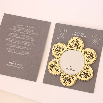 Faux Tin ~ Flower Photo Frame