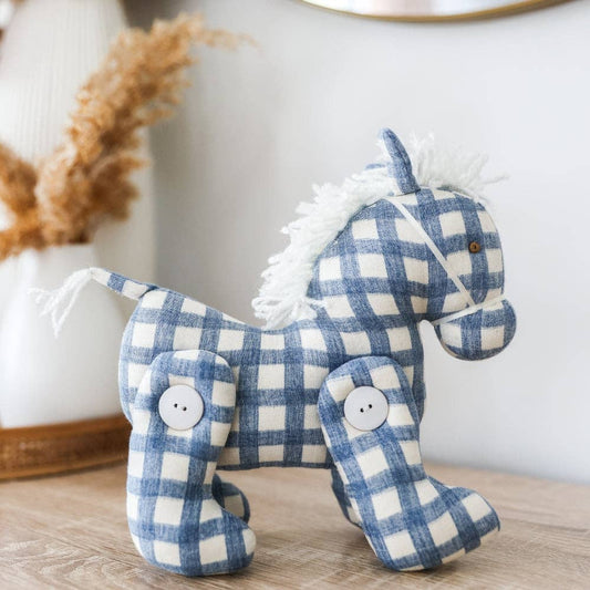 Jointed Pony Chambray Check - Alimrose