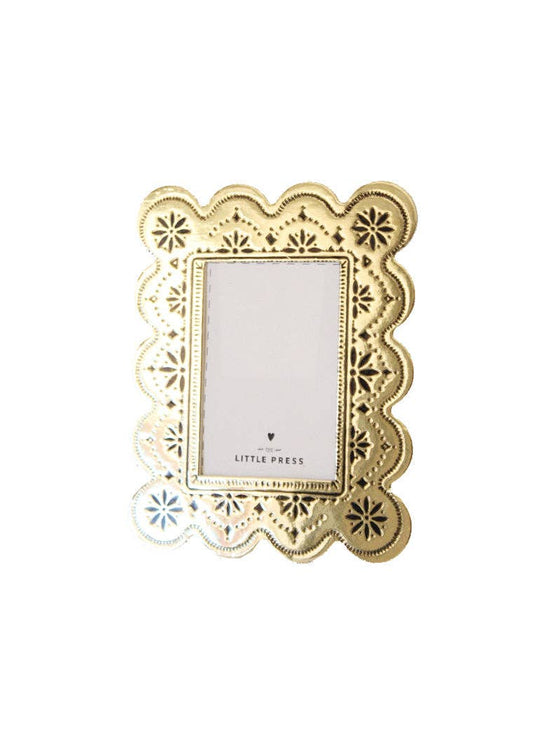 Faux Tin ~  Biscuit Photo Frame