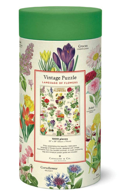 Cavallini - 1000 Pc Puzzle Language of Flowers