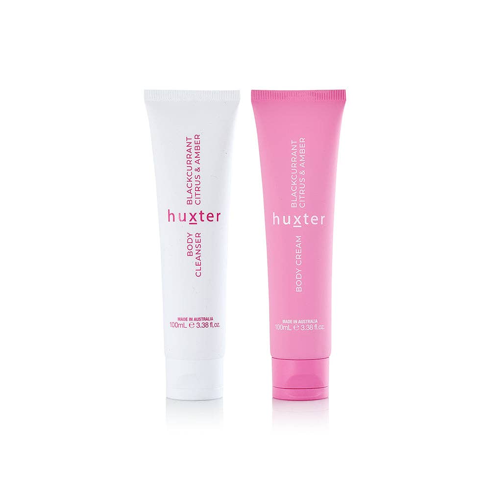 Body Care Duo 100ml - Blackcurrant, Citrus & Amber - Huxter