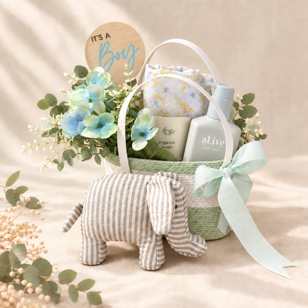 Baby Blue Hamper