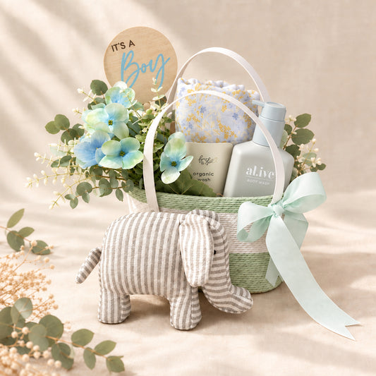 Baby Blue Hamper