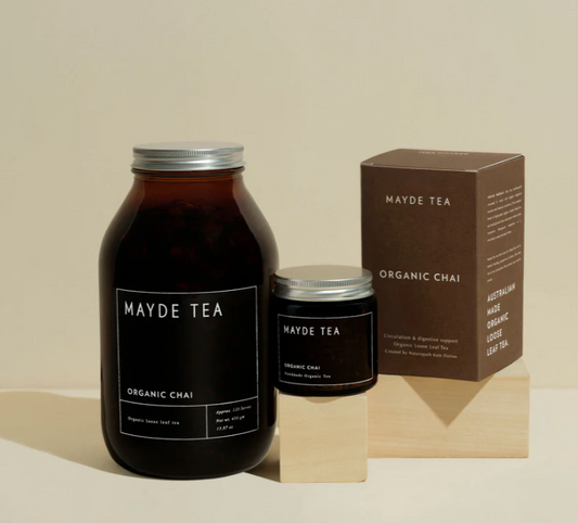 Organic Chai Loose Leaf ~ 15 Serve Jar ~ Mayde Tea