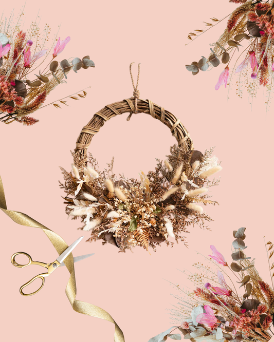 Dried Floral Wreath Workshop Saturday 22nd November 1:30pm