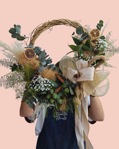 Fresh Floral Wreath Workshop Saturday 5th December 3:00pm