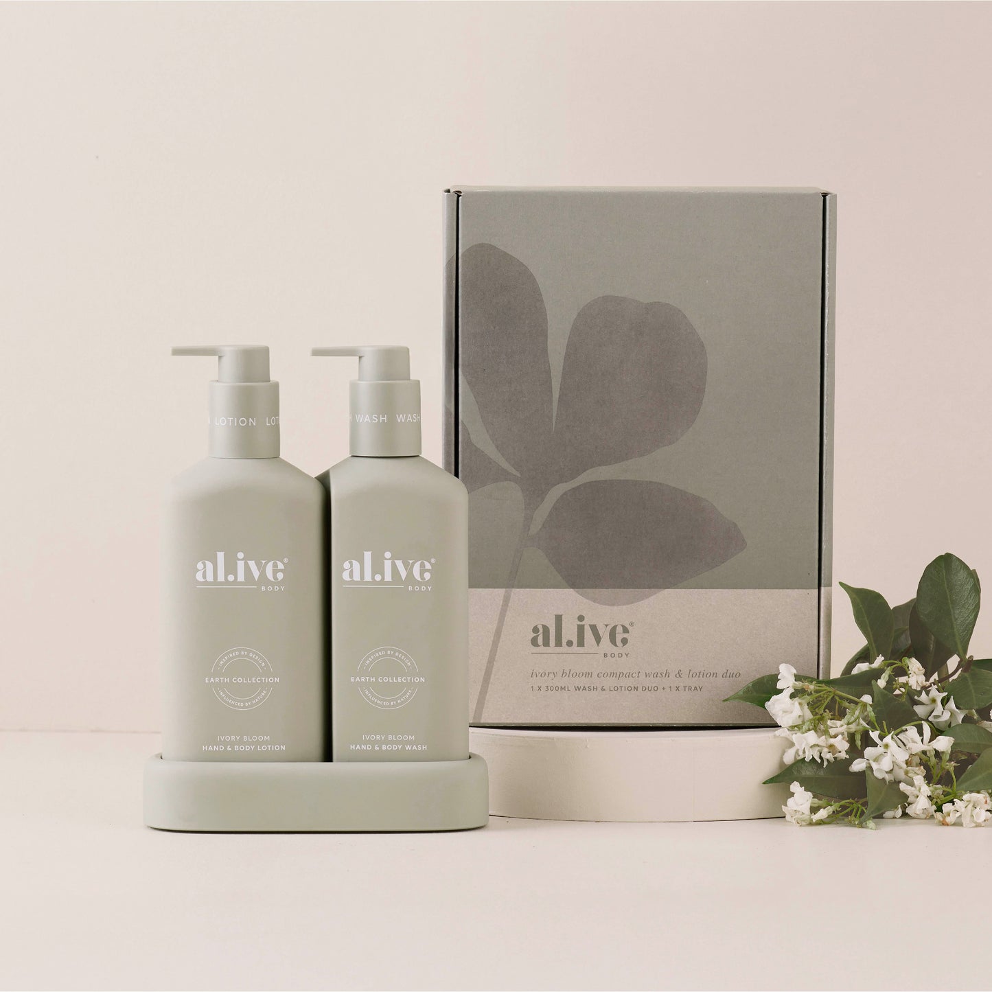 Ivory Bloom Compact Wash & Lotion Duo - Al.ive Body