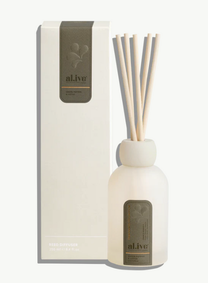 Reed Diffuser ~ Green Pepper & Lotus ~ Al.ive Body