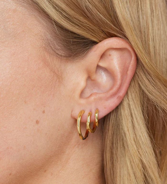 Organic Huggie Earrings - Toni May