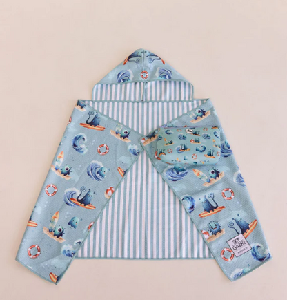 Hooded Sand Free Towel & Wet Bag - Marley