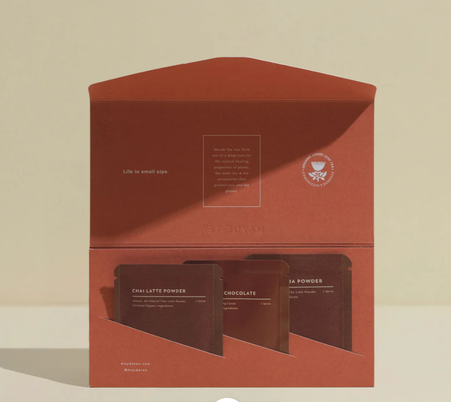 Latte Powder Trio Envelope ~ Mayde Tea