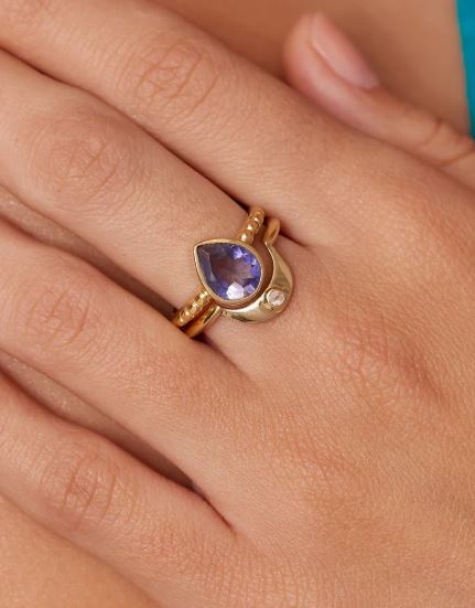 Amie Gold Stacker Ring - ToniMay
