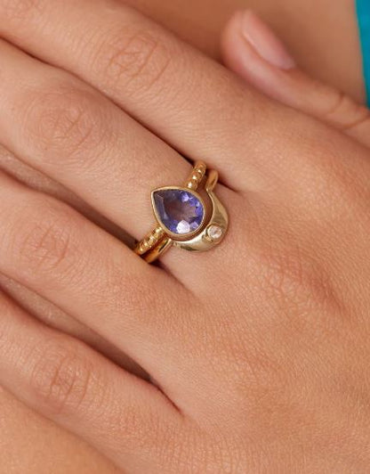 Amie Gold Stacker Ring - ToniMay