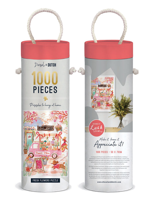 Fresh Flowers 1000pc Wall Jigsaw Puzzle Diesel & Dutch
