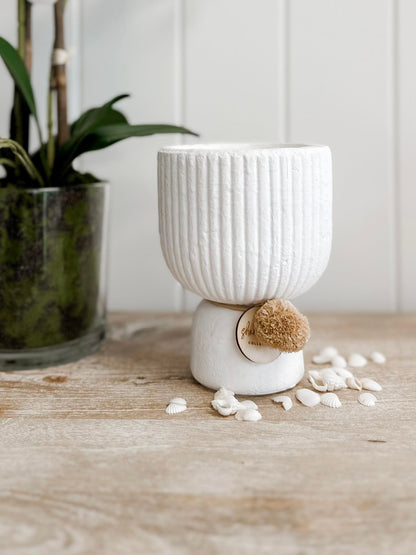 Boat Haven Pedestal Candle - Shorelines Collection