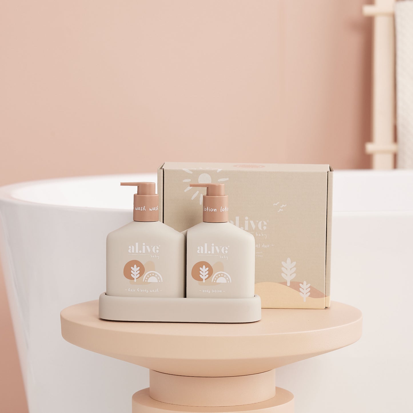 Wash & Lotion Duo - Calming Oatmeal - Al.ive Baby