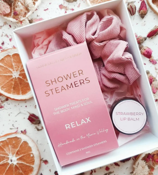 Steamer, Scrunchie, Lip Gift Set - Yarra Valley Bath & Body