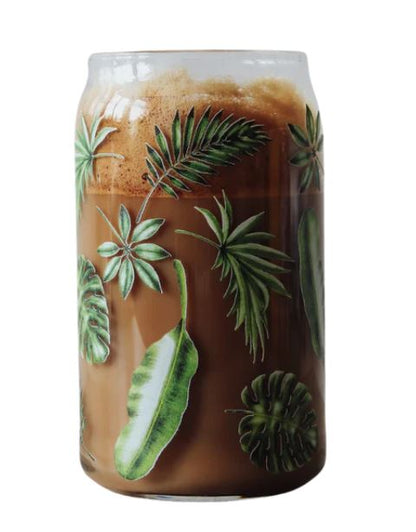 Glass Cup & Straw Set by The Latte Jar