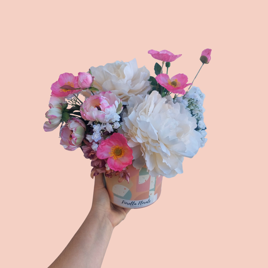 Artificial Flower Design - Pastel Poppi