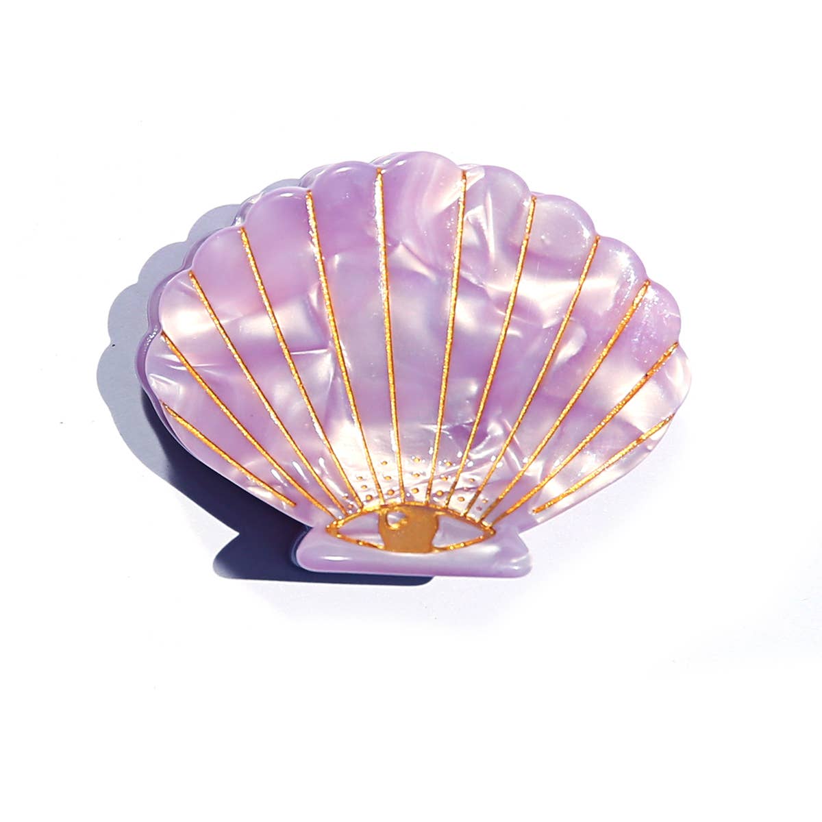 Lilac Shell Clip - Kingston Jewellery