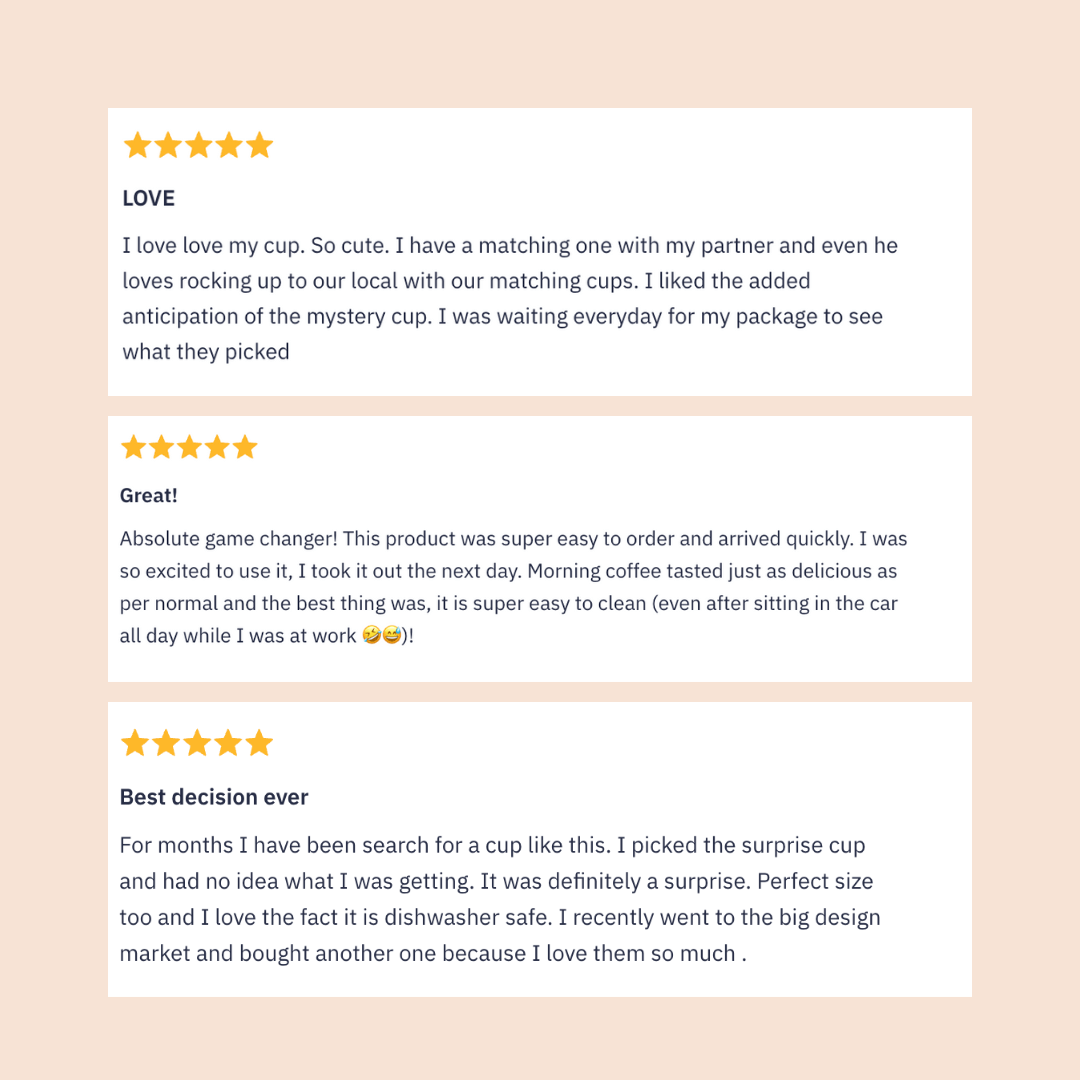 BUTTER - Original Reusable Coffee Cup 12oz