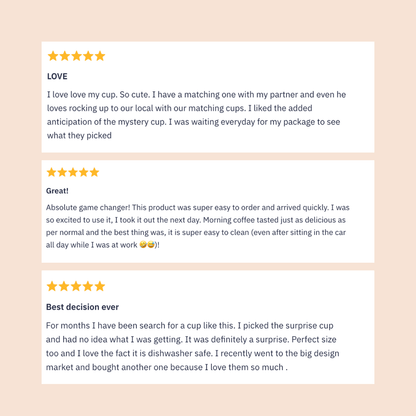 BUTTER - Original Reusable Coffee Cup 12oz