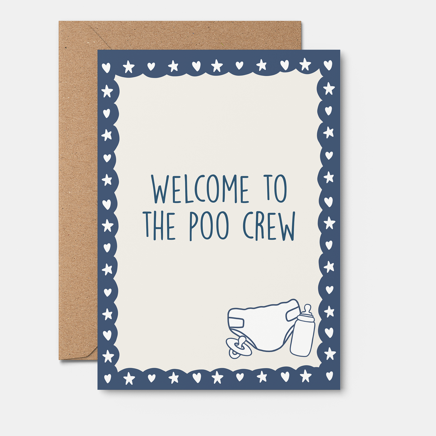 Welcome to the Poo Crew | Newborn Card | Baby Shower Card