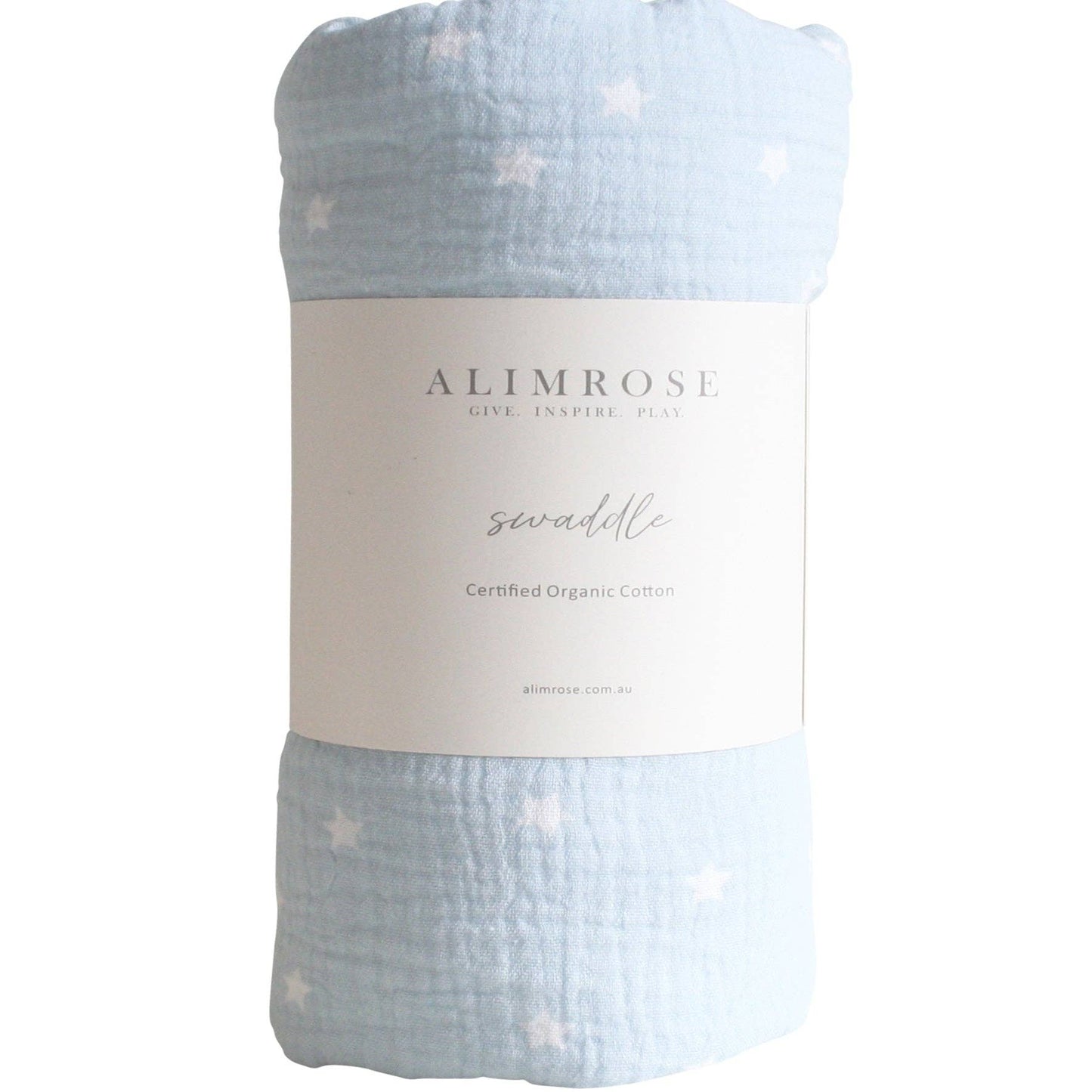 Muslin Swaddle Starry Night - Baby Blue - Alimrose