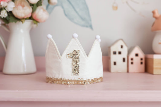 1st Birthday Crown Ivory - Alimrose