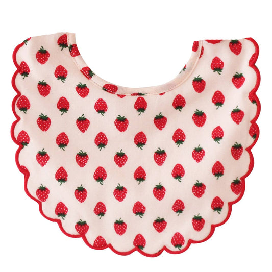 Scallop Bib Strawberries - Alimrose
