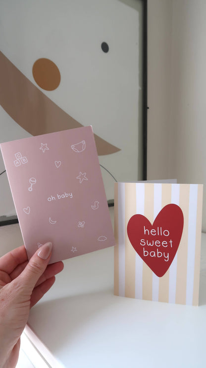 Hello Sweet Baby Card