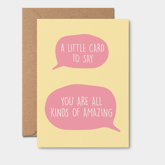 Amazing Speech Bubble | Thank you Card | Appreciation Card