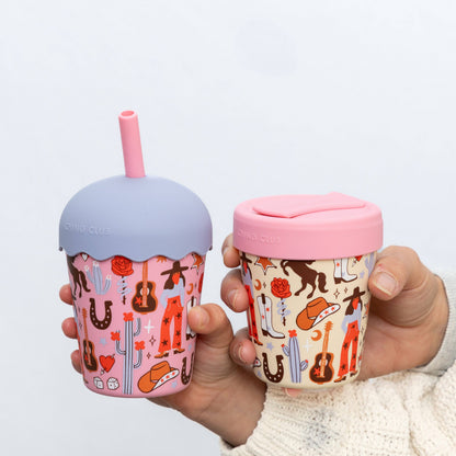 Cowgirl Mini Smoothie Cup & Straw