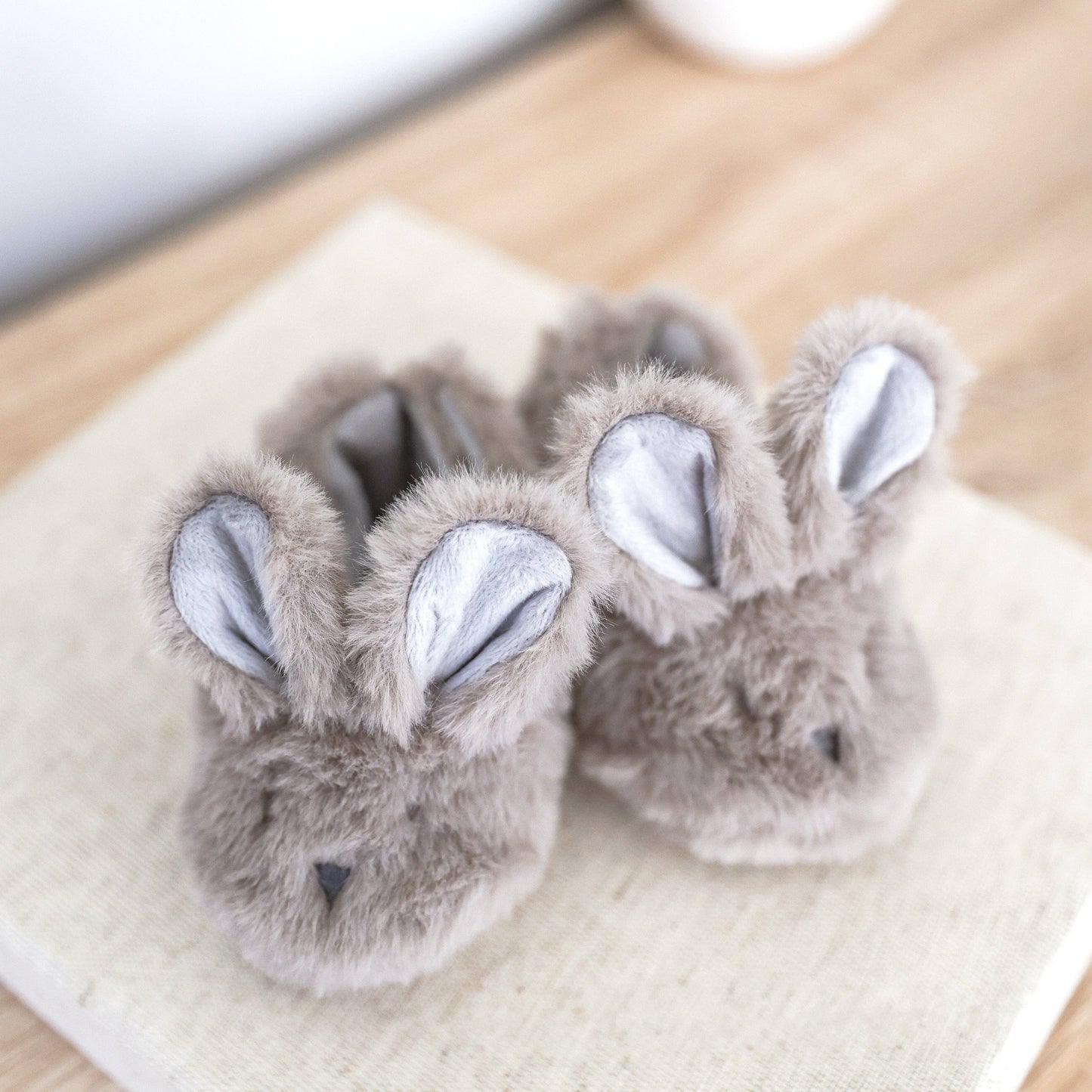 Luxe Bunny Booties Grey - Alimrose