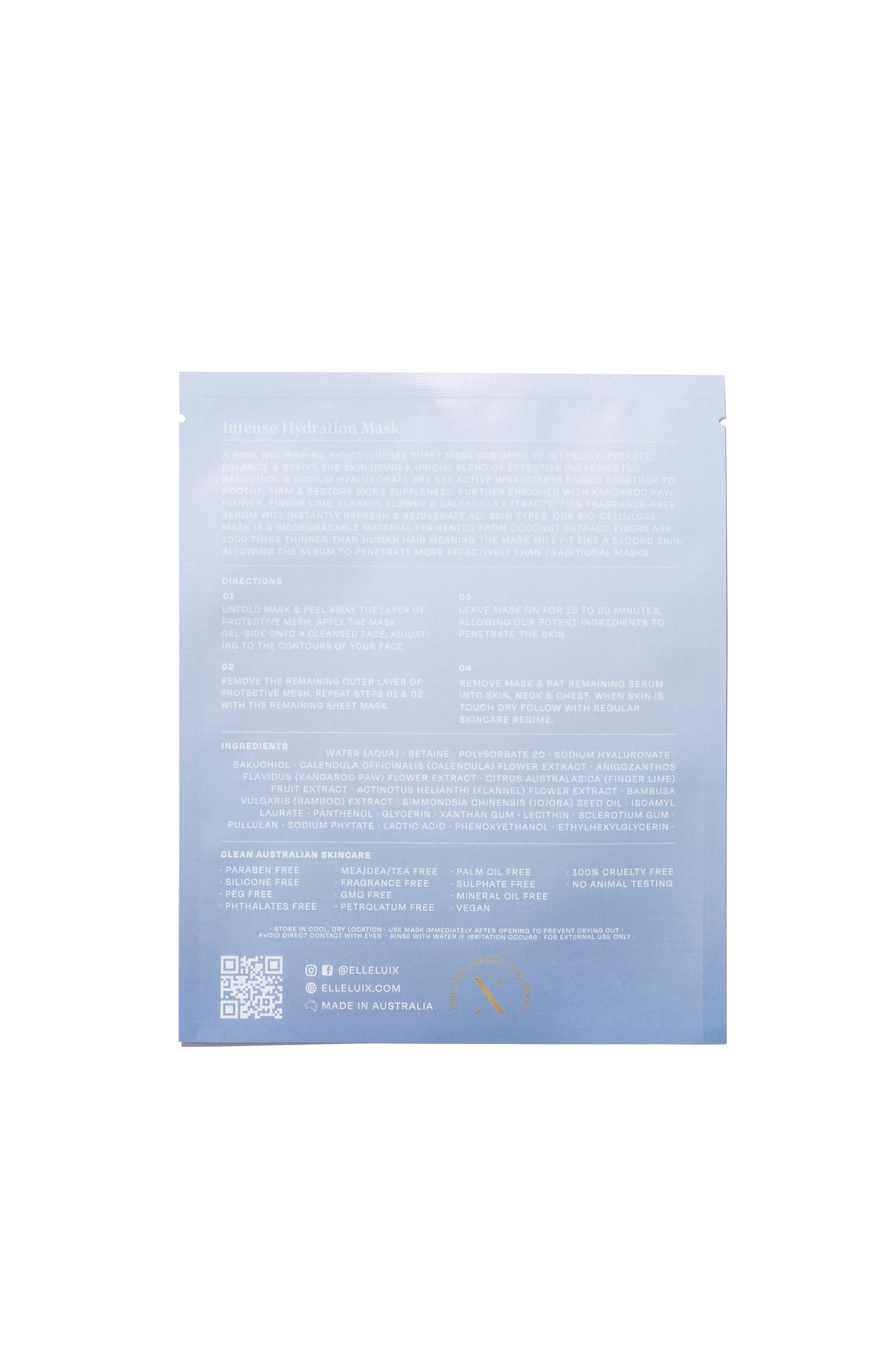 Intense Hydration Bio Cellulose Face Mask