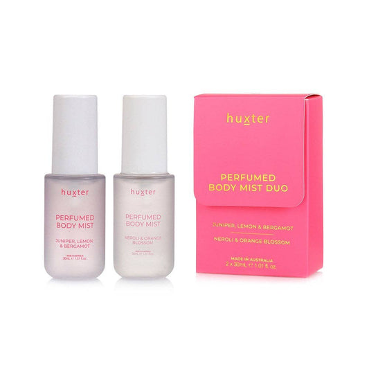 Perfume Body Mist Duo - Juniper, Lemon & Bergamot + Neroli & Orange Blossom - Huxter