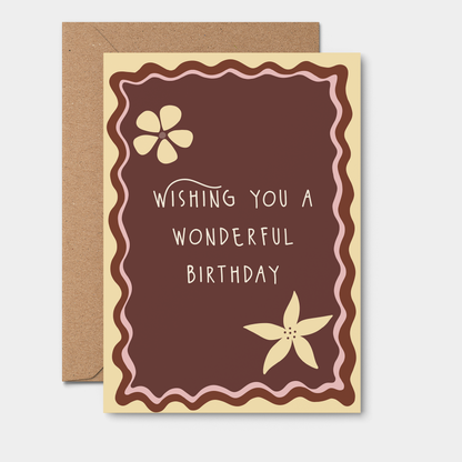 Wishing You A Wonderful Birthday Card