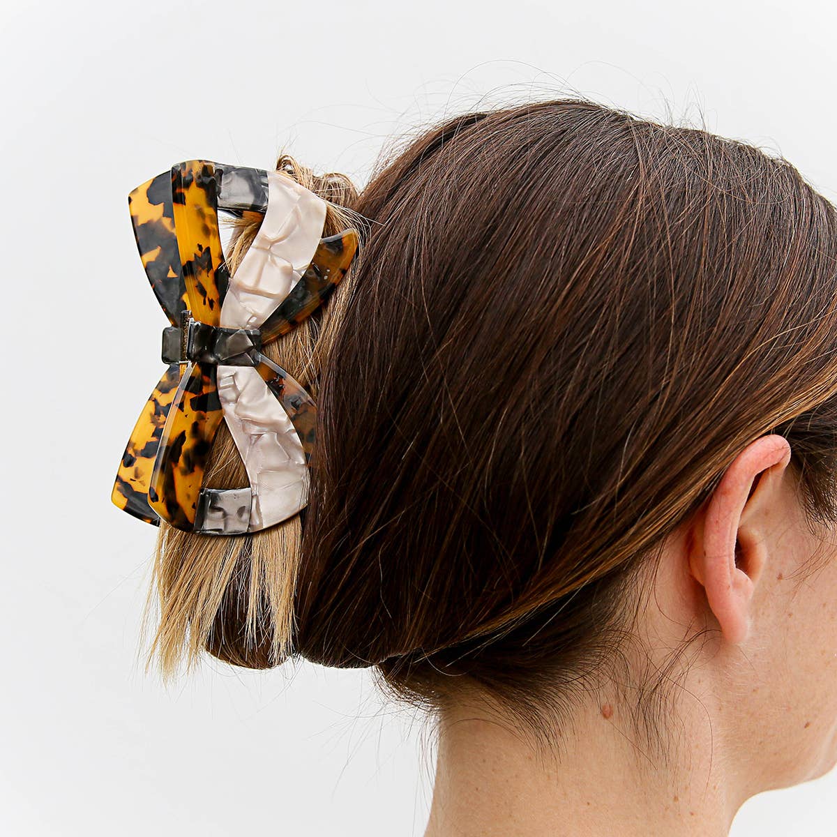 Tortoise Bow Claw Clip - Kingston Jewellery