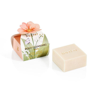 Body Cleansing Bar Gift Box - Peach Flower - White Florals & French Pear - Huxter