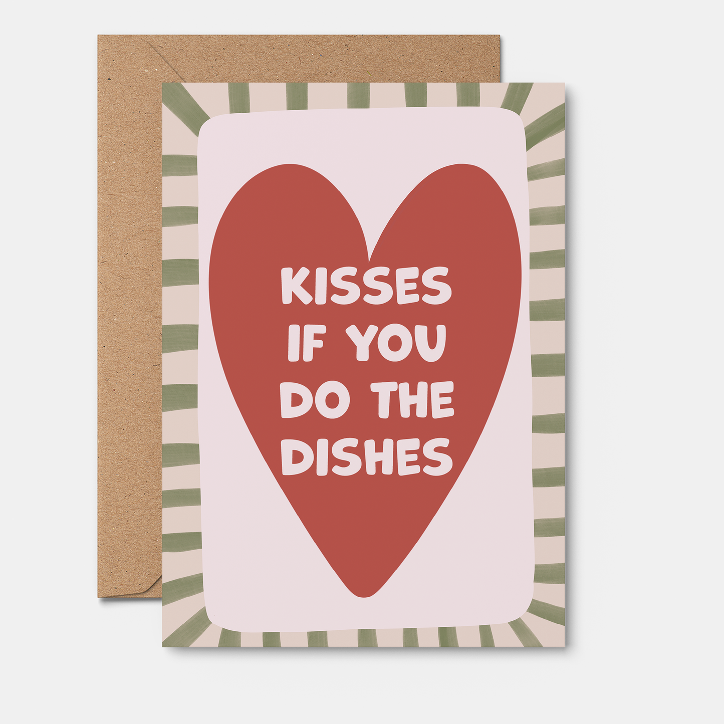 Funny Love Card | Kisses If You Do The Dishes | Anniversary