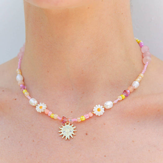 Peach Sun Necklace ~  Kingston Jewellery