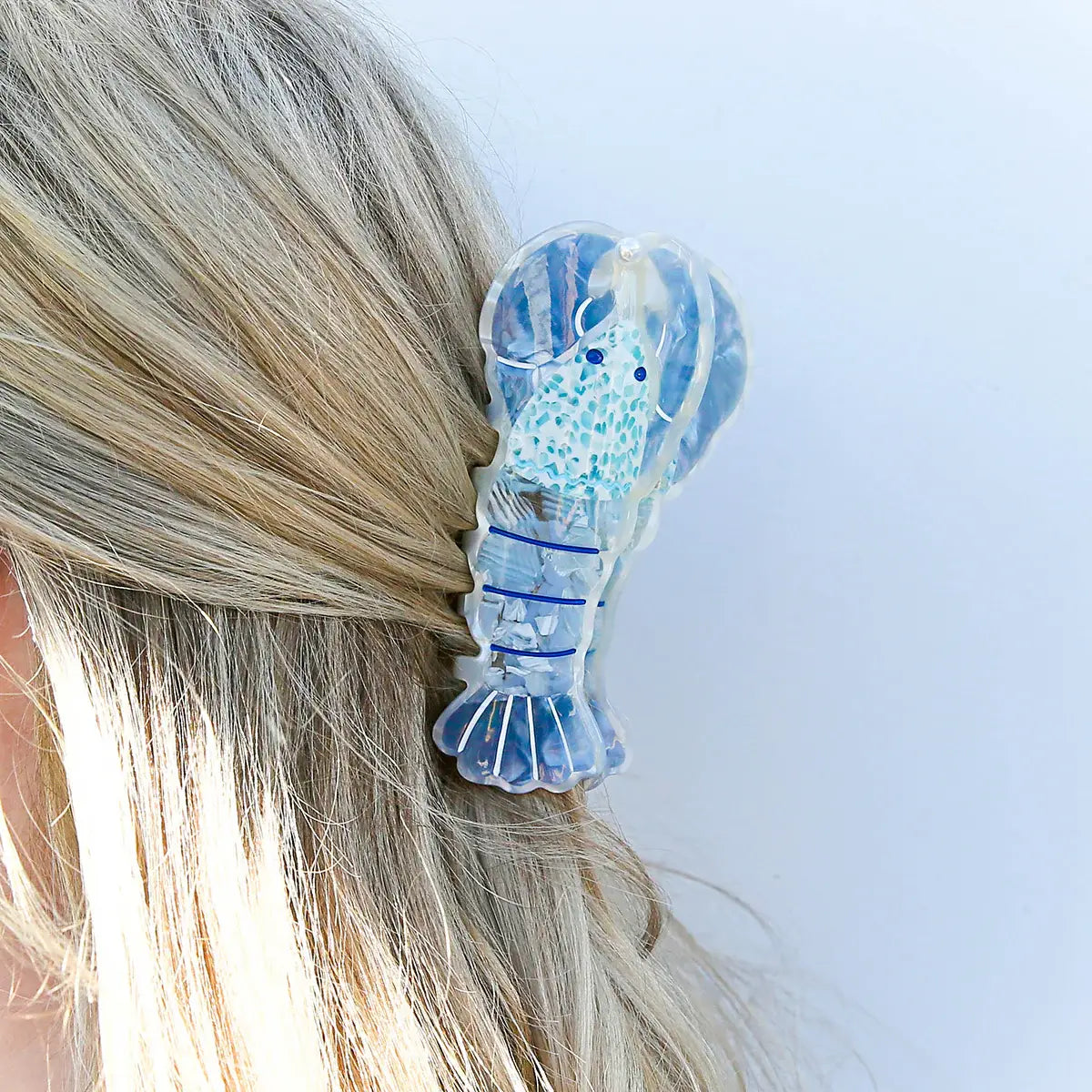Lobster Hair Claw Blue - Kingston Jewellery