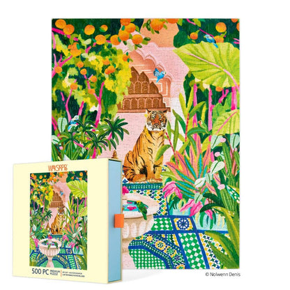 WerkShoppe 500 Pc Puzzle - Peaceful Oasis - Slip Box