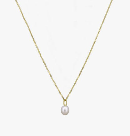 Edith Pearl Necklace Sterling 925 - Jolie & Deen