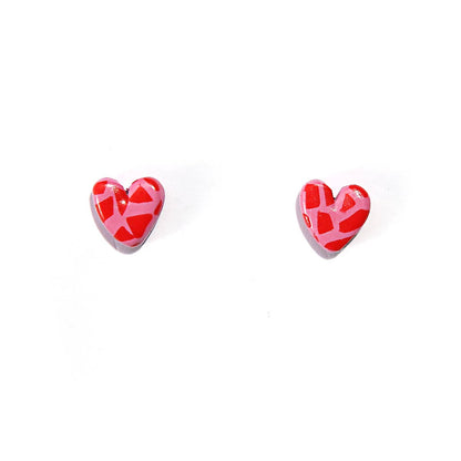 Terrazzo Heart Stud Earrings - Kingston Jewellery