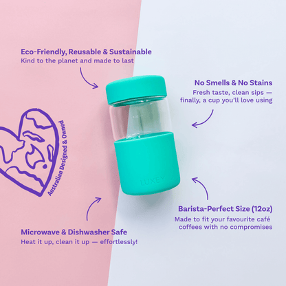 SEAFOAM - Original Reusable Coffee Cup 12oz