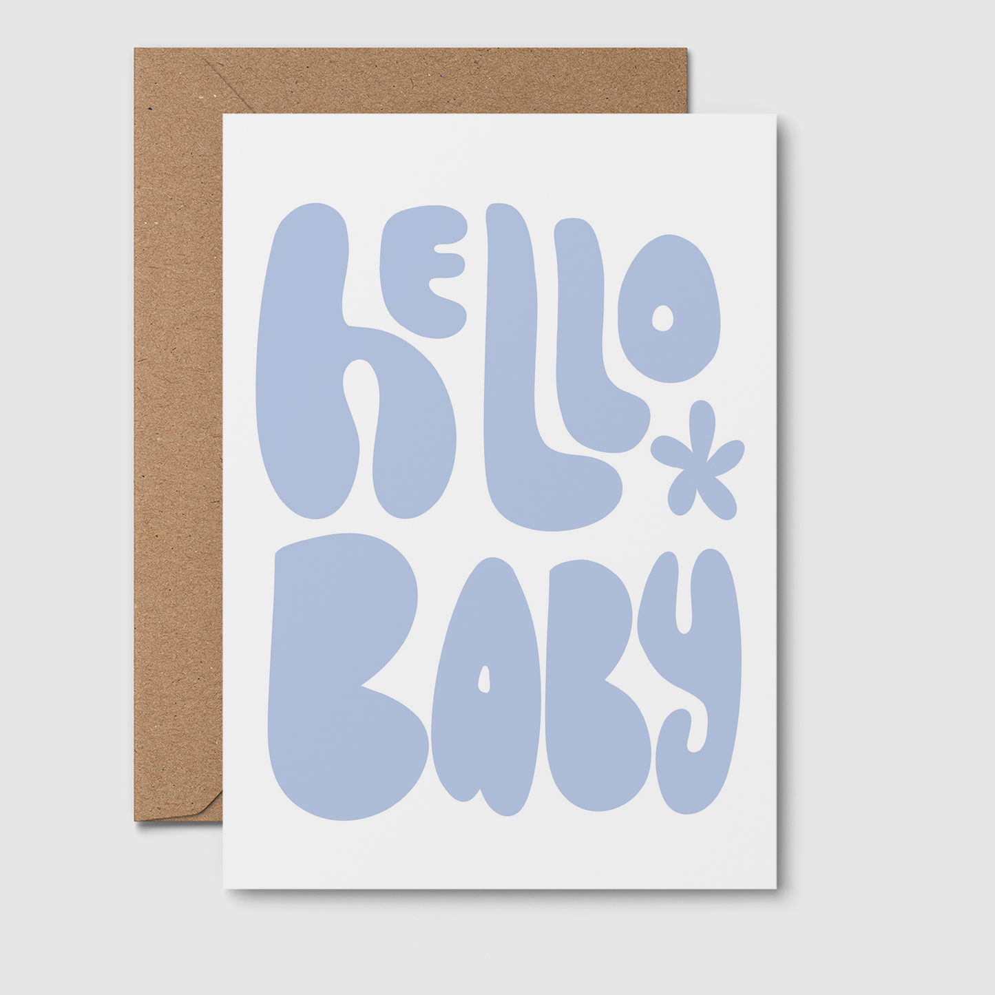 Hello Baby Blue | Newborn Card | Baby Shower Card