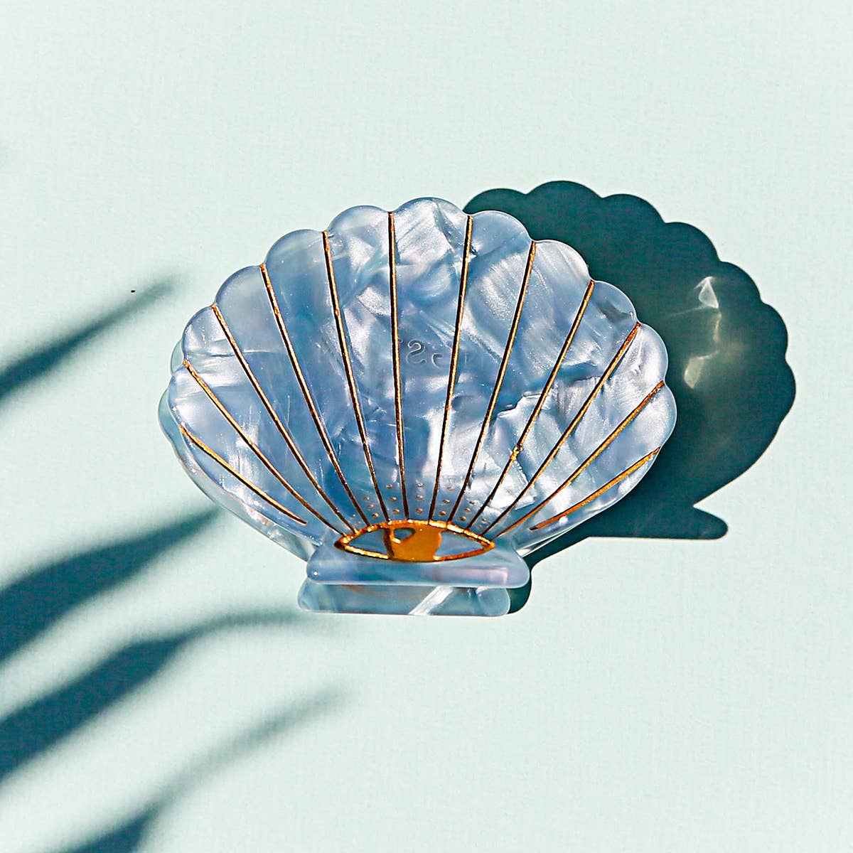 Blue Shell Clip - Kingston Jewellery